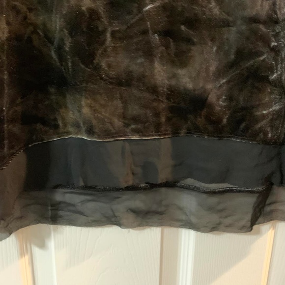 CRUSHED VELVET SHEER TRIM SHIRT!!!!! - Picture 5 of 5